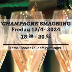 'Champagne' - smagning fredag d. 12 april 2024 - slikforvoksne.dk